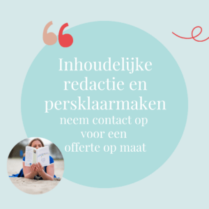 Inhoudelijke redactie en persklaarmaken - Claudia Stinne - schrijfbegeleiding op maat